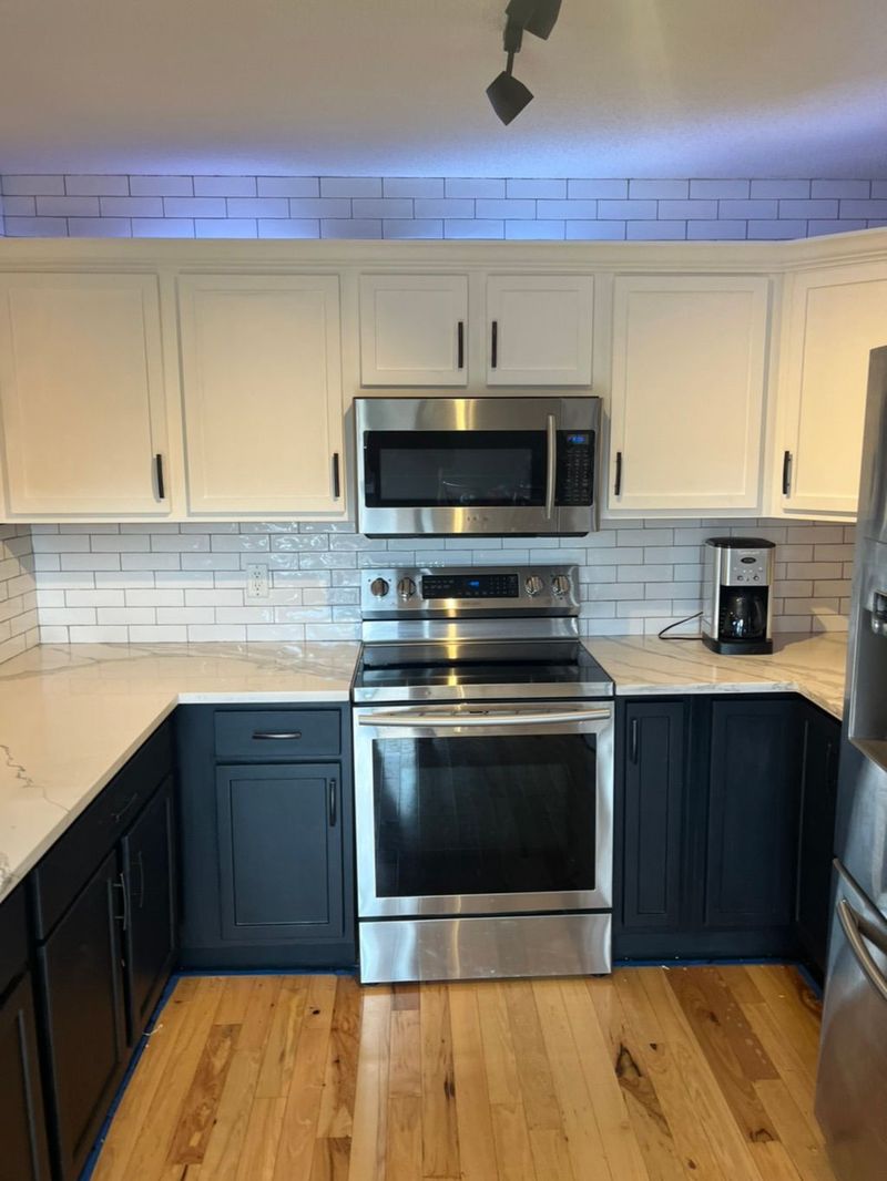 Subway tile kitchen backsplash