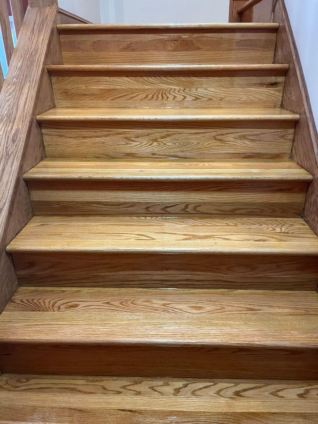 Natural oak, site-finished